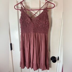 Pink Aeropostale Spaghetti strap V-neck Dress